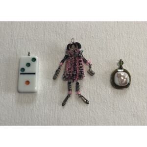 Fashion Pendant Lot Domino Candy Corn Pink Girl Cat Fun